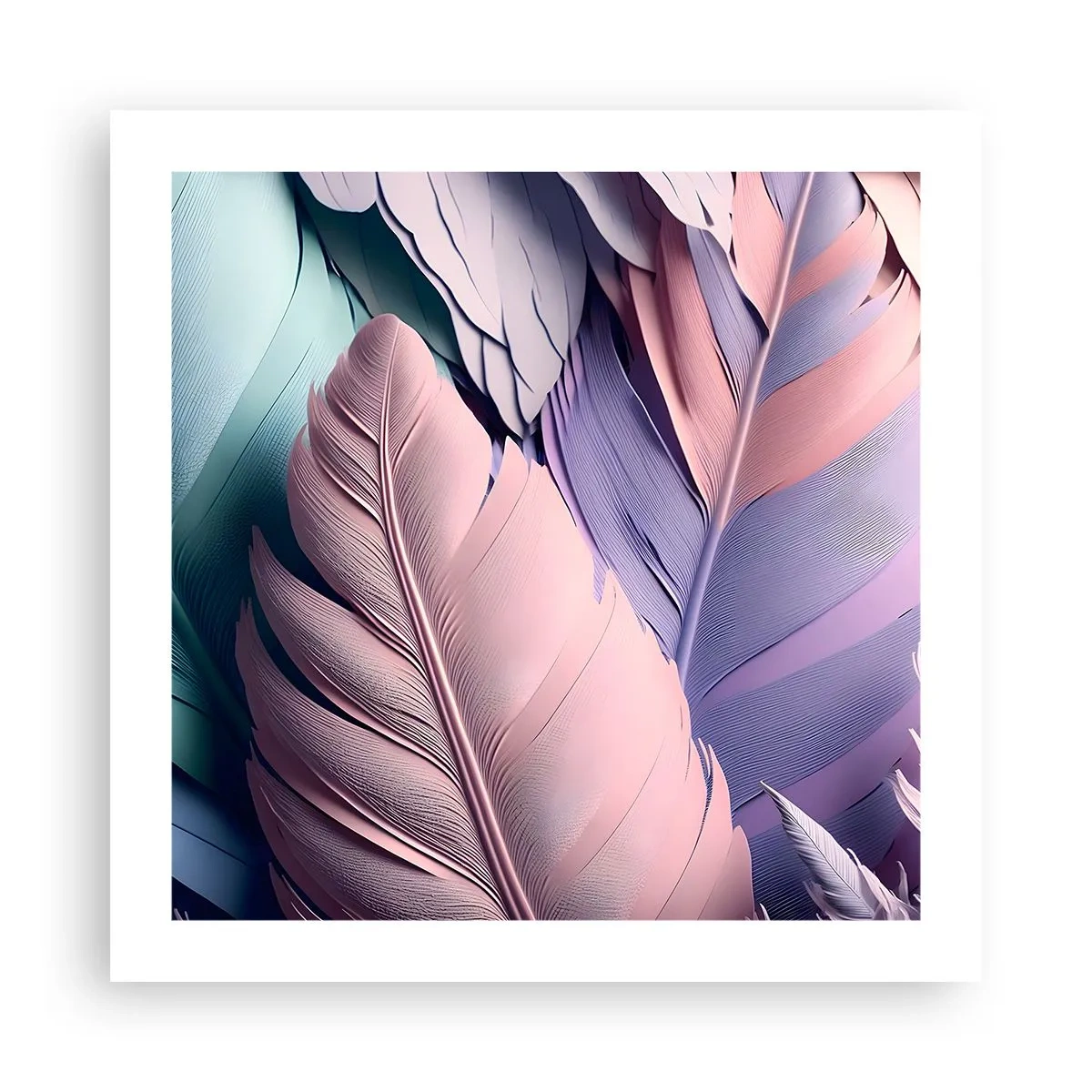 Affisch - Fågelstil - 50x50 cm