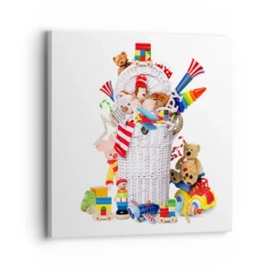 Canvastavla - Bild på duk - Småttingens skatter - 30x30 cm