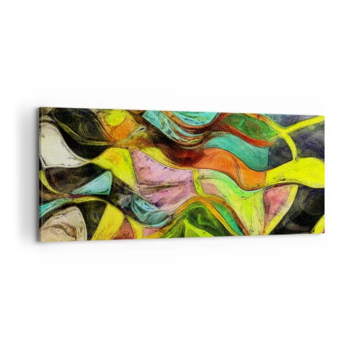 Canvastavla - Bild på duk - Rörelse är liv - 100x40 cm
