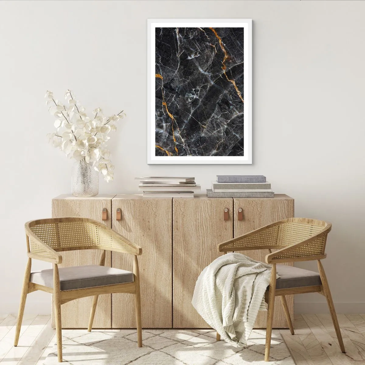 Affisch i vit ram - Stenens interna liv - 30x40 cm