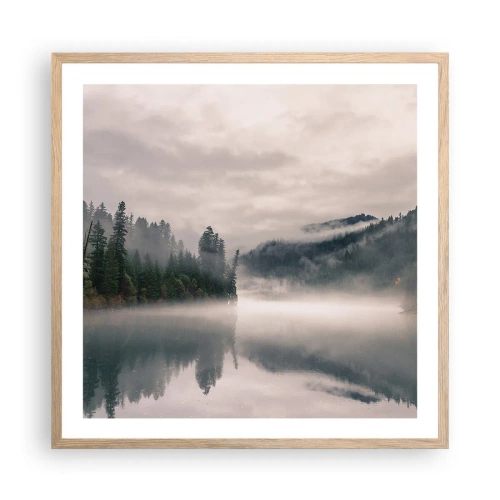 Affisch i ram av ljusek - I förundran, i dimman - 60x60 cm