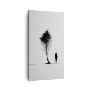 Canvastavla - Bild på duk - Vi vandrar alla - 45x80 cm