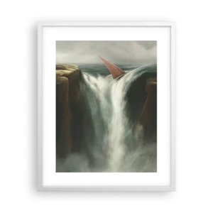Affisch i vit ram - Livets varning - 40x50 cm