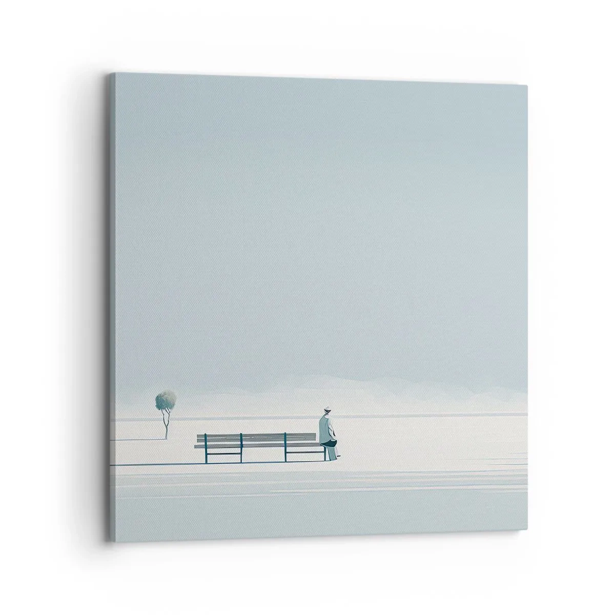 Canvastavla - Bild på duk - Ja, jag väntar. - 70x70 cm