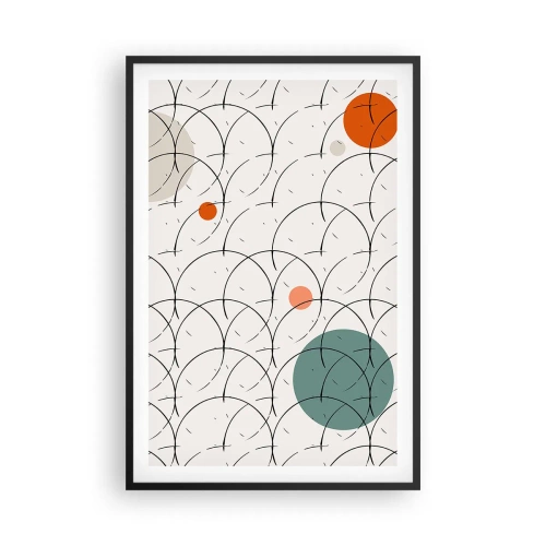 Affisch i svart ram - I popkonstens anda - 61x91 cm