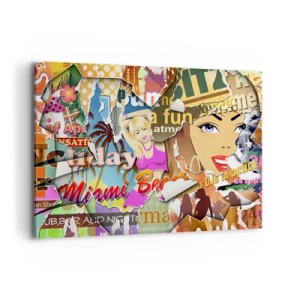 Canvastavla - Bild på duk - Sommarens återblickar - 100x70 cm