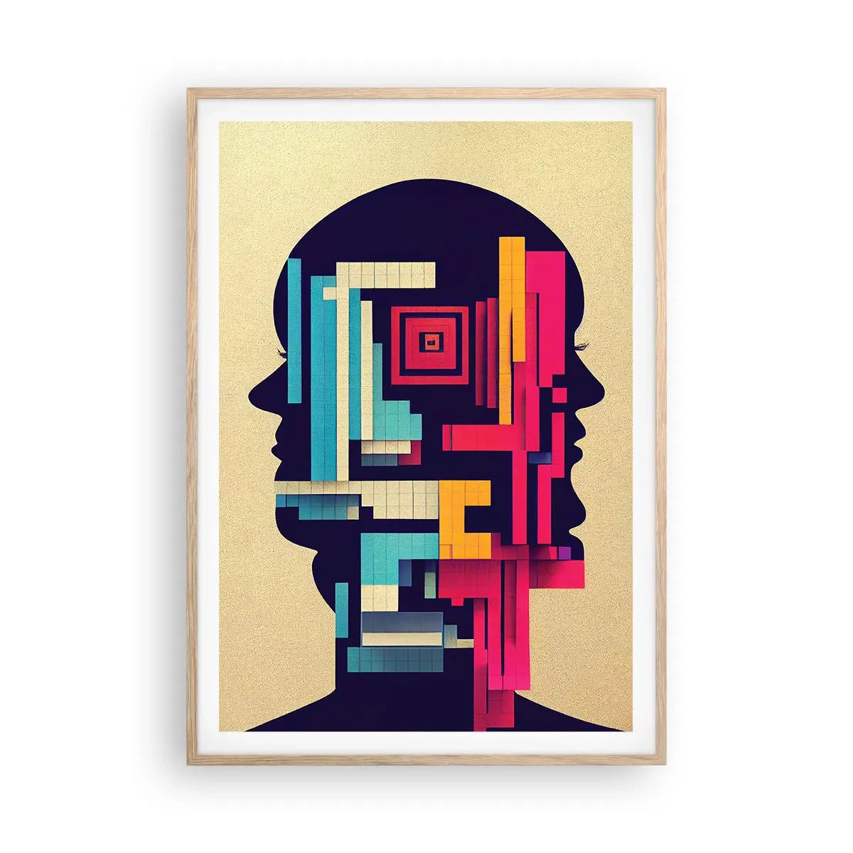 Affisch i ram av ljusek - Nya band - 70x100 cm