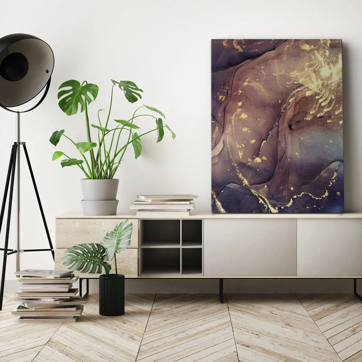 Canvastavla - Bild på duk - Materia och ande - 50x70 cm
