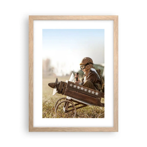 Affisch i ram av ljusek - Stort mot drömmarna - 30x40 cm