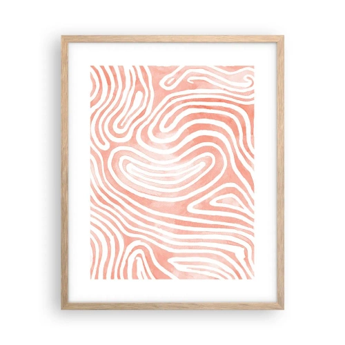 Affisch i ram av ljusek - I en labyrint av koraller - 40x50 cm