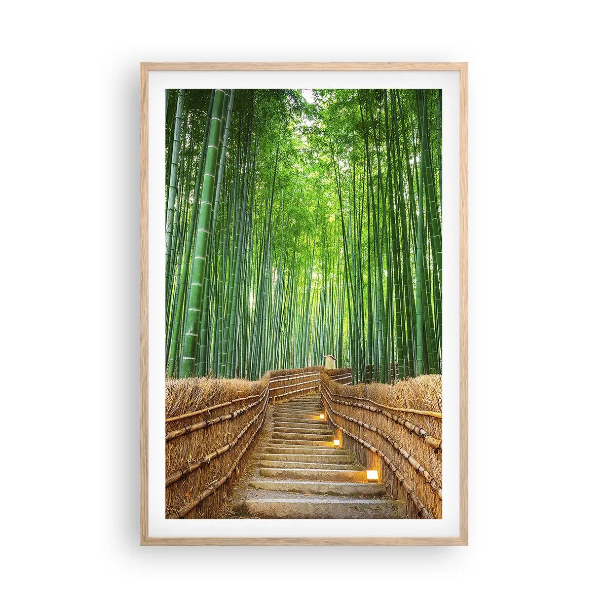 Affisch i ram av ljusek - Asiatiska kulturens essäns - 61x91 cm