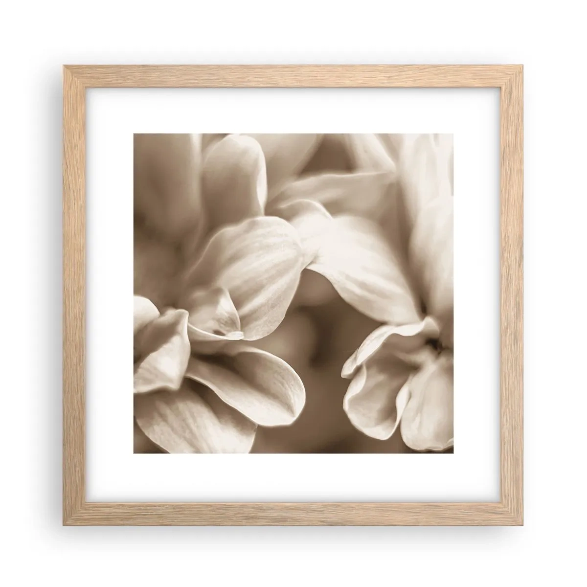 Affisch i ram av ljusek - Milda som ett leende - 30x30 cm