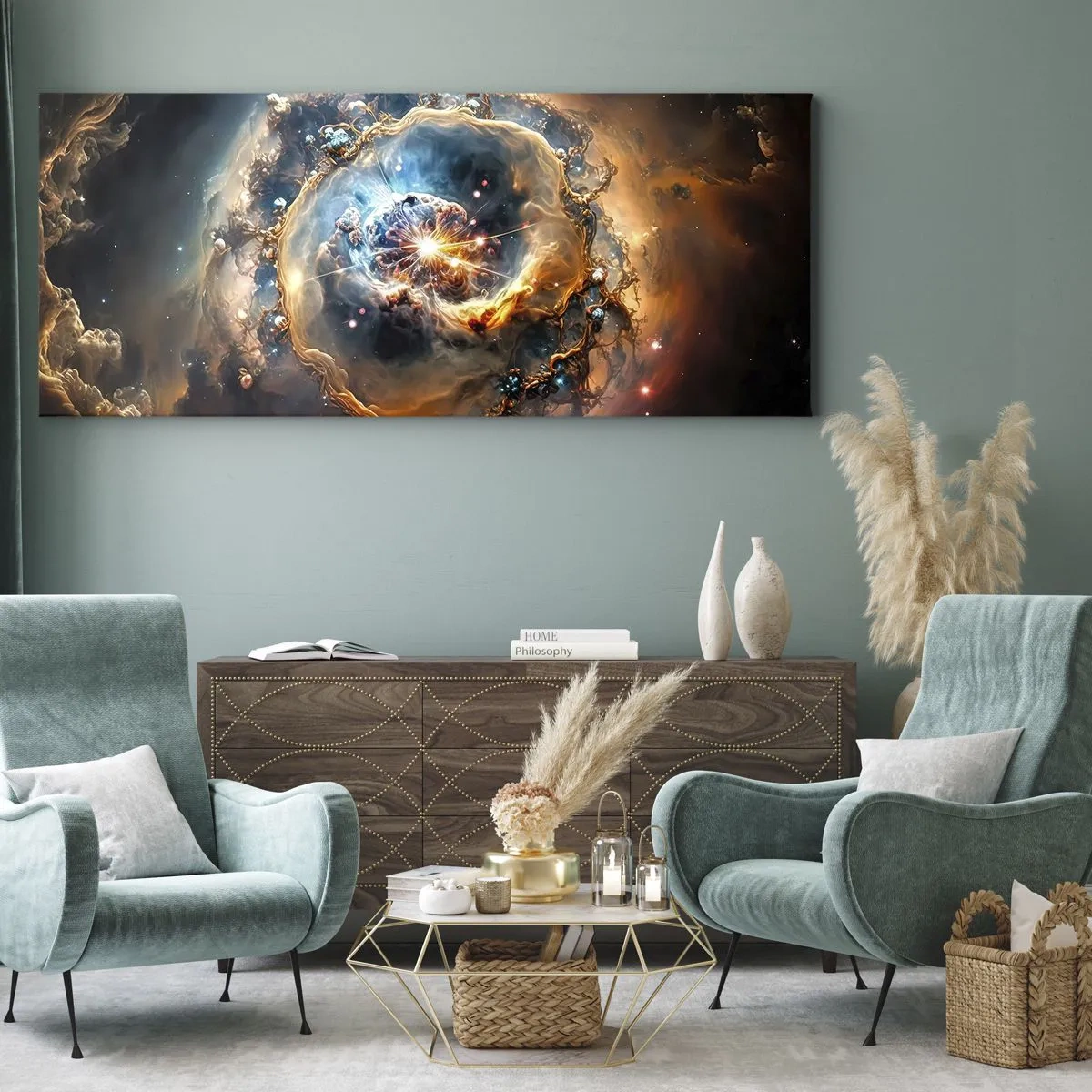 Canvastavla - Bild på duk - Början - 100x40 cm