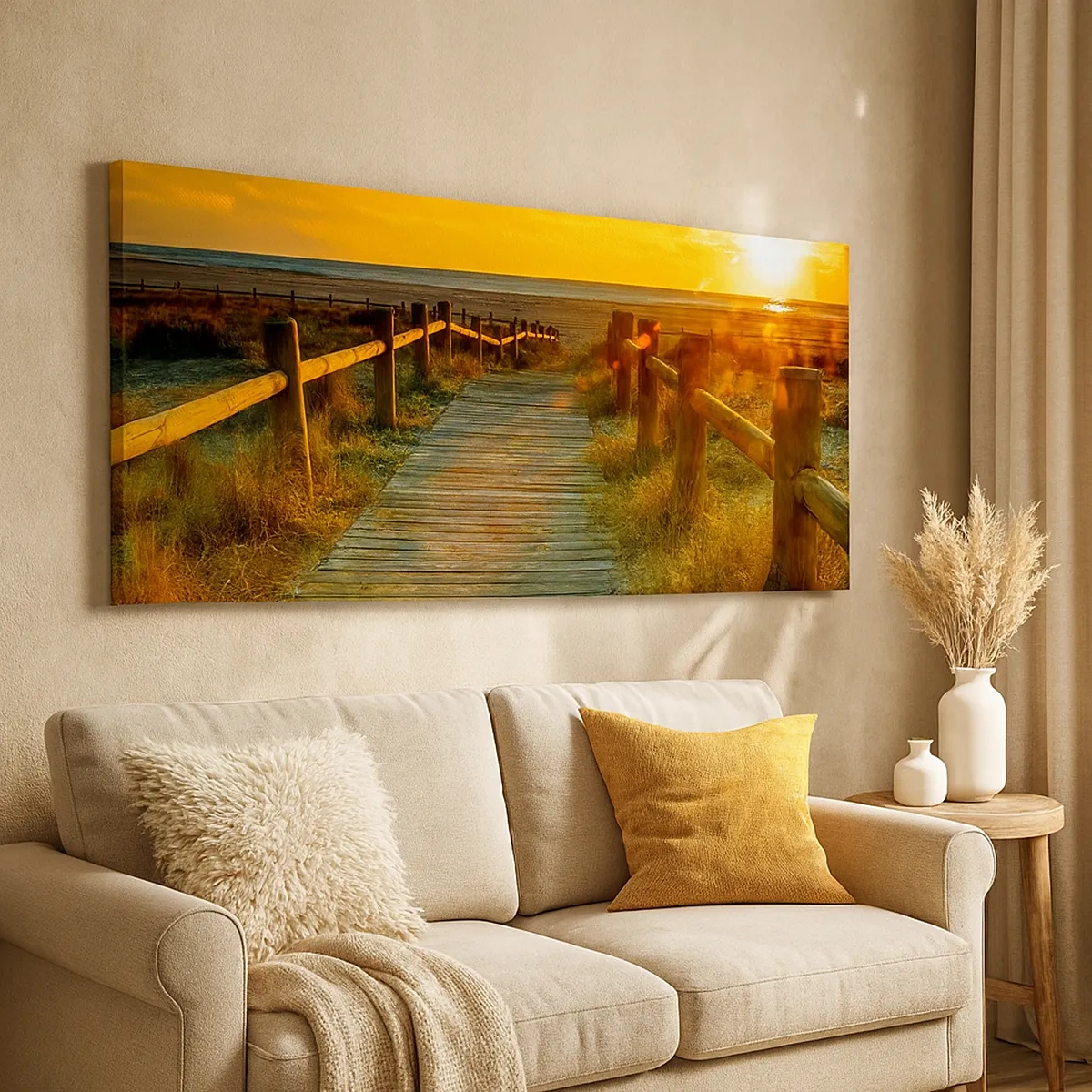 Canvastavla - Bild på duk - Doppade i gammalt guld - 30x30 cm