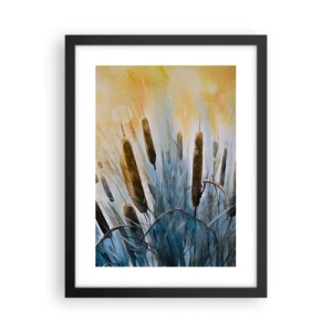 Affisch i svart ram - Vattnets kyla, solens hetta - 30x40 cm