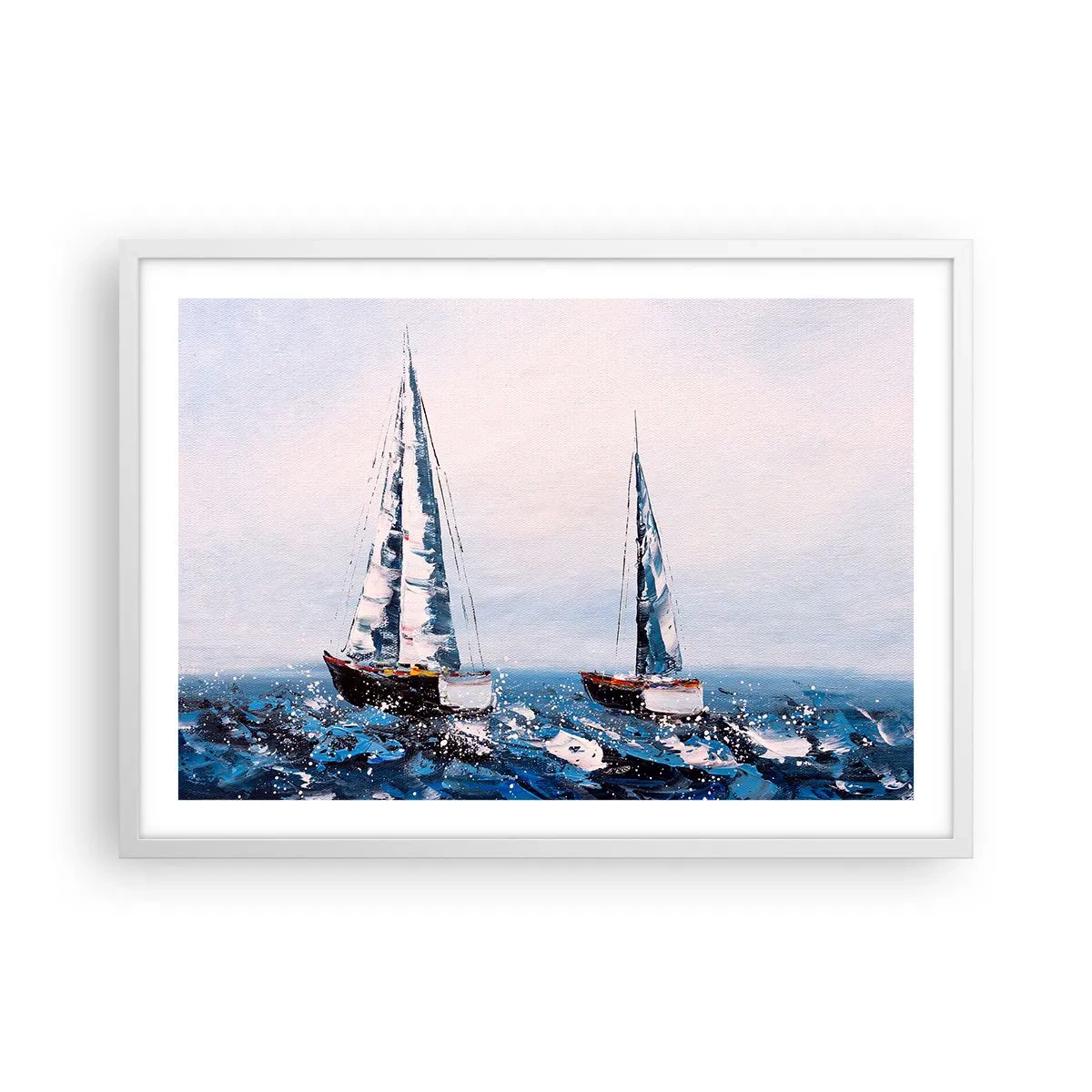 Affisch i vit ram - Vindens broderskap - 70x50 cm