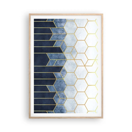 Affisch i ram av ljusek - Komposition i synkoprytm - 70x100 cm