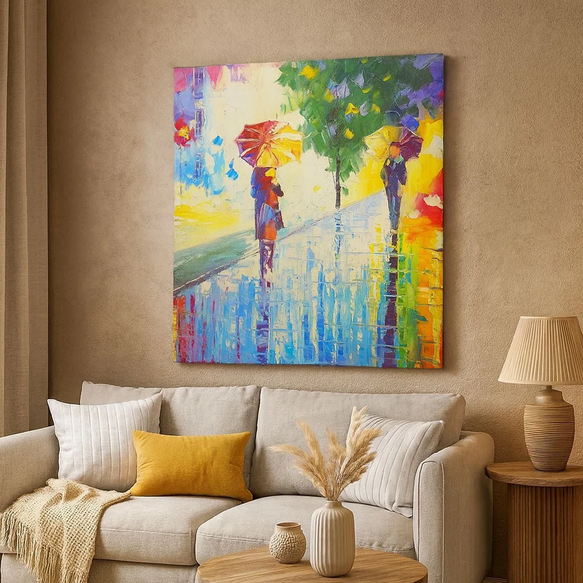 Canvastavla - Bild på duk - Allt klart - 30x30 cm