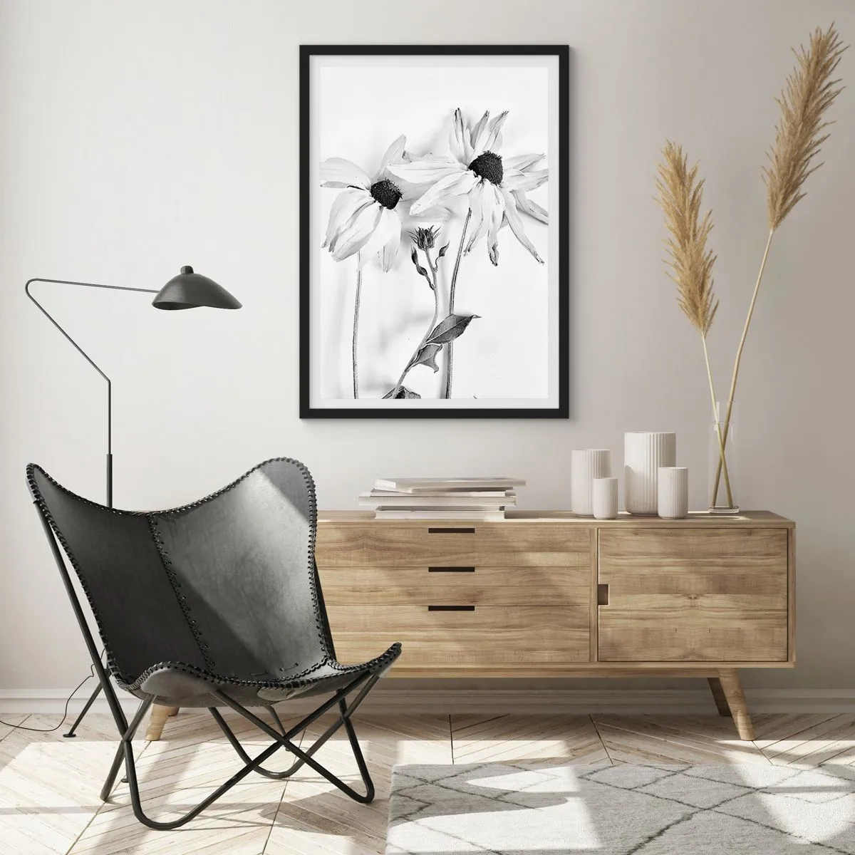 Affisch i svart ram - Ingen vill vara ensam - 61x91 cm