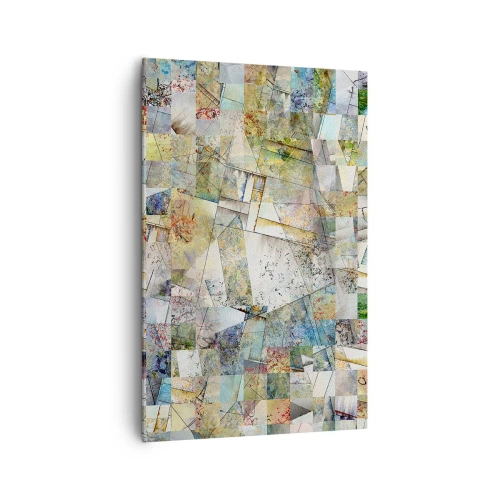 Canvastavla - Bild på duk - Geometrisk omblandning - 80x120 cm