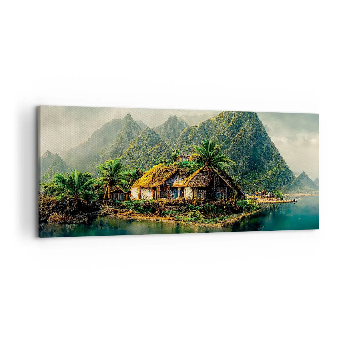 Canvastavla - Bild på duk - Tropiskt paradis - 120x50 cm