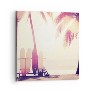 Canvastavla - Bild på duk - Det blir en underbar dag - 70x70 cm