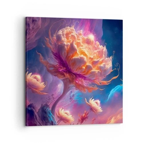 Canvastavla - Bild på duk - En annan värld - 70x70 cm