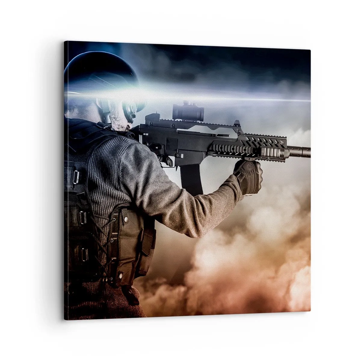 Canvastavla - Bild på duk - Helt enkelt en hjälte - 60x60 cm