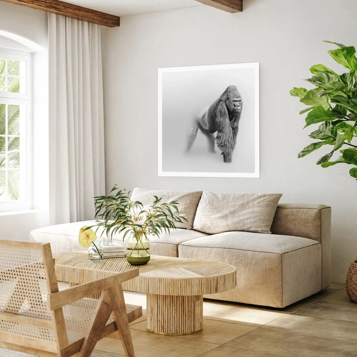 Affisch - Övertygad om sin styrka - 50x50 cm