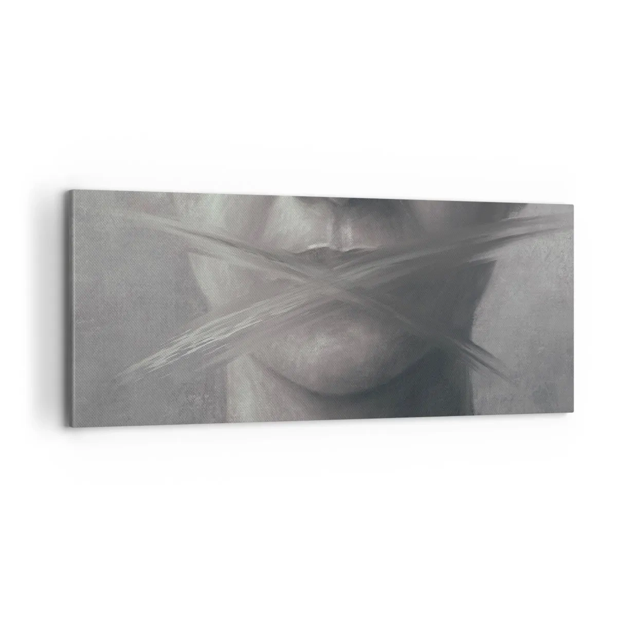 Canvastavla - Bild på duk - Inte ett ord - 100x40 cm