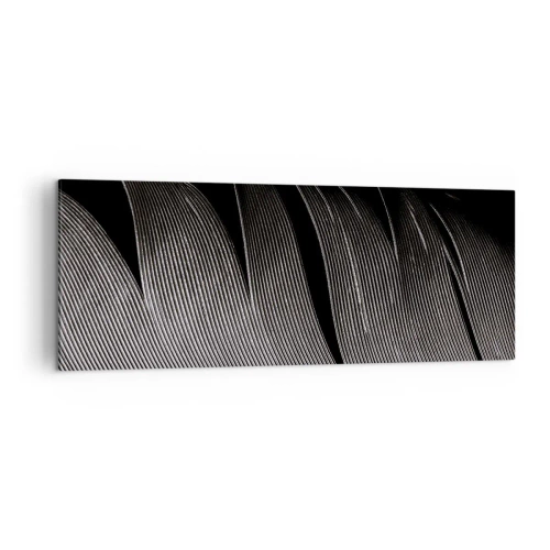 Canvastavla - Bild på duk - Fjäder - en underbar konstruktion - 140x50 cm