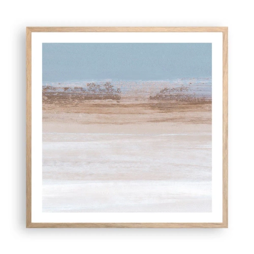 Affisch i ram av ljusek - Tvetydigt landskap - 60x60 cm