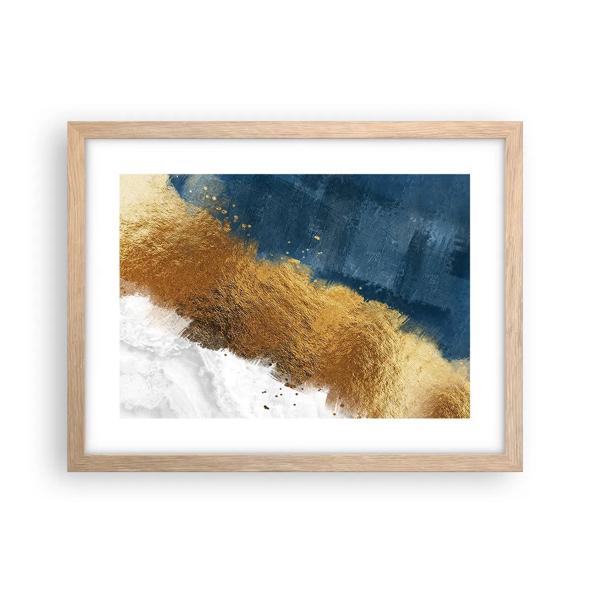 Affisch i ram av ljusek - Sommarens färger - 40x30 cm