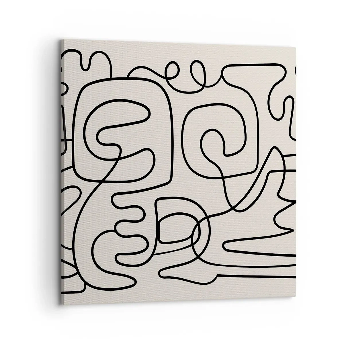 Canvastavla - Bild på duk - Följ spåret - 60x60 cm