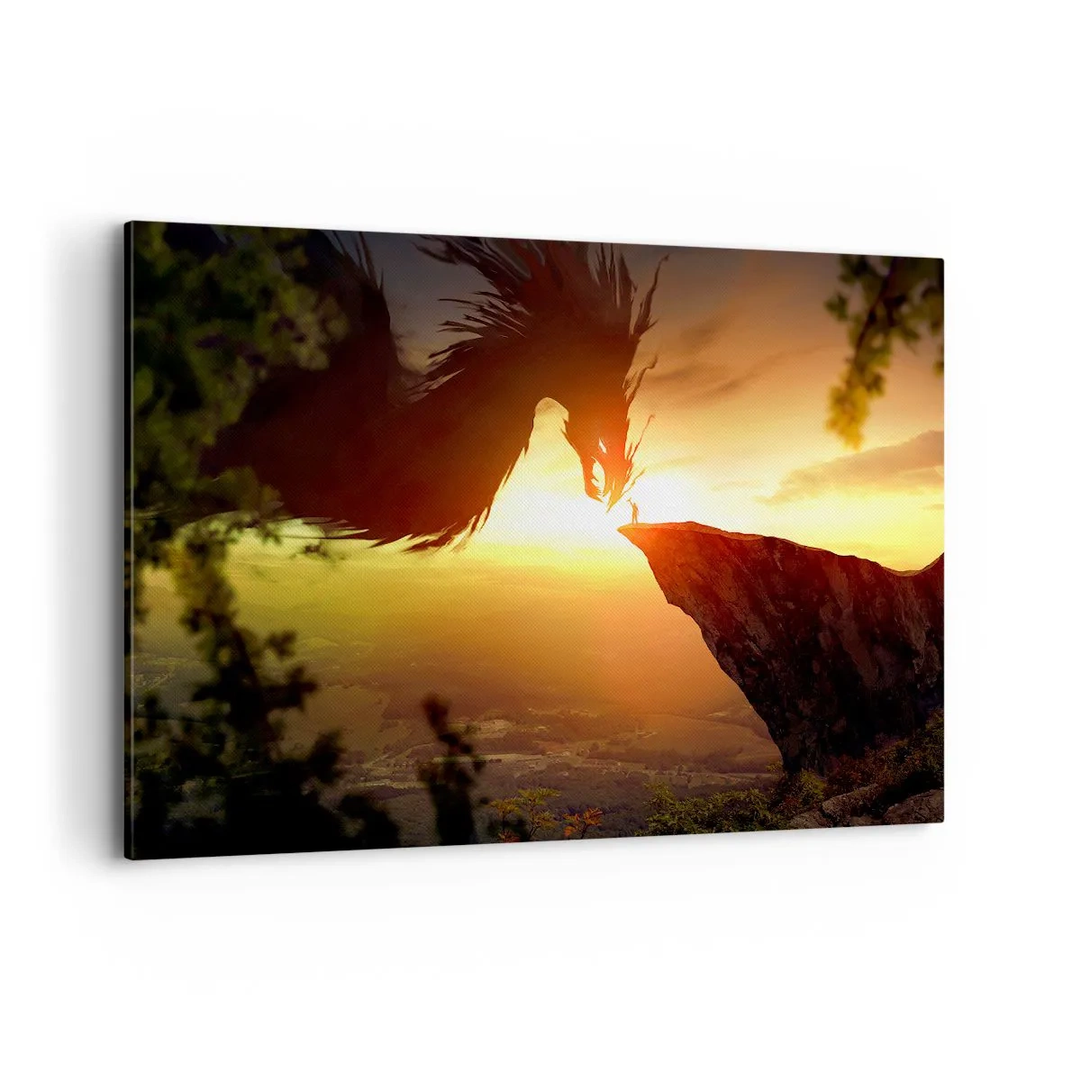 Canvastavla - Bild på duk - Drakens tämjare - 120x80 cm