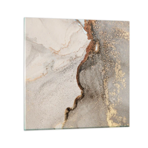 Glastavla - Bild på glas - På färgernas gräns - 30x30 cm