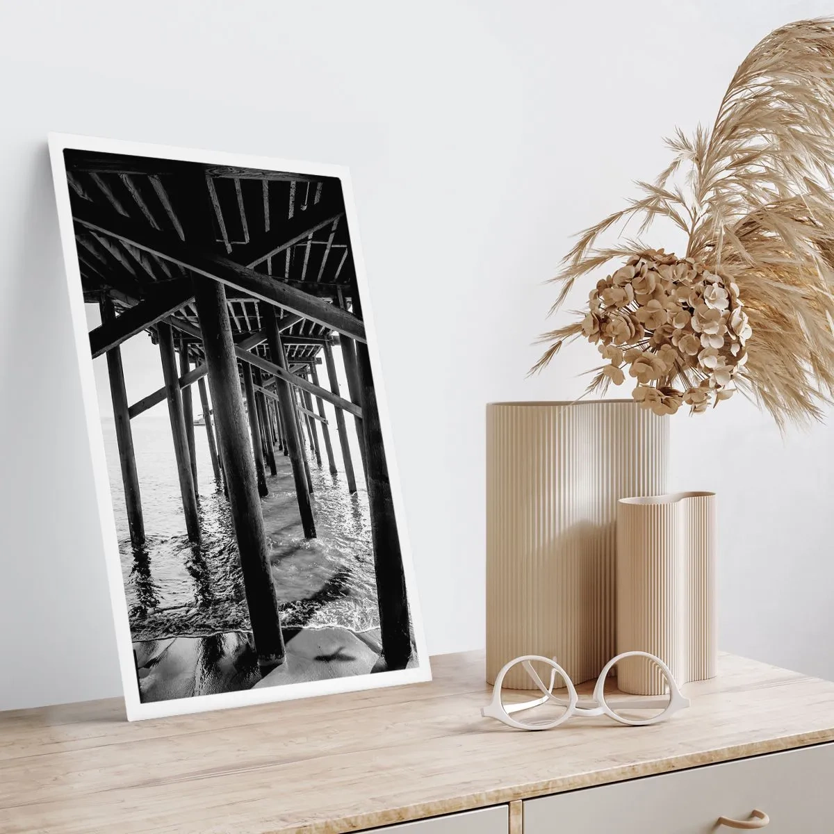 Affisch - Gömställe på stranden - 70x100 cm