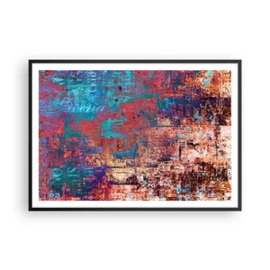 Affisch i svart ram - Minne och icke-minne - 100x70 cm
