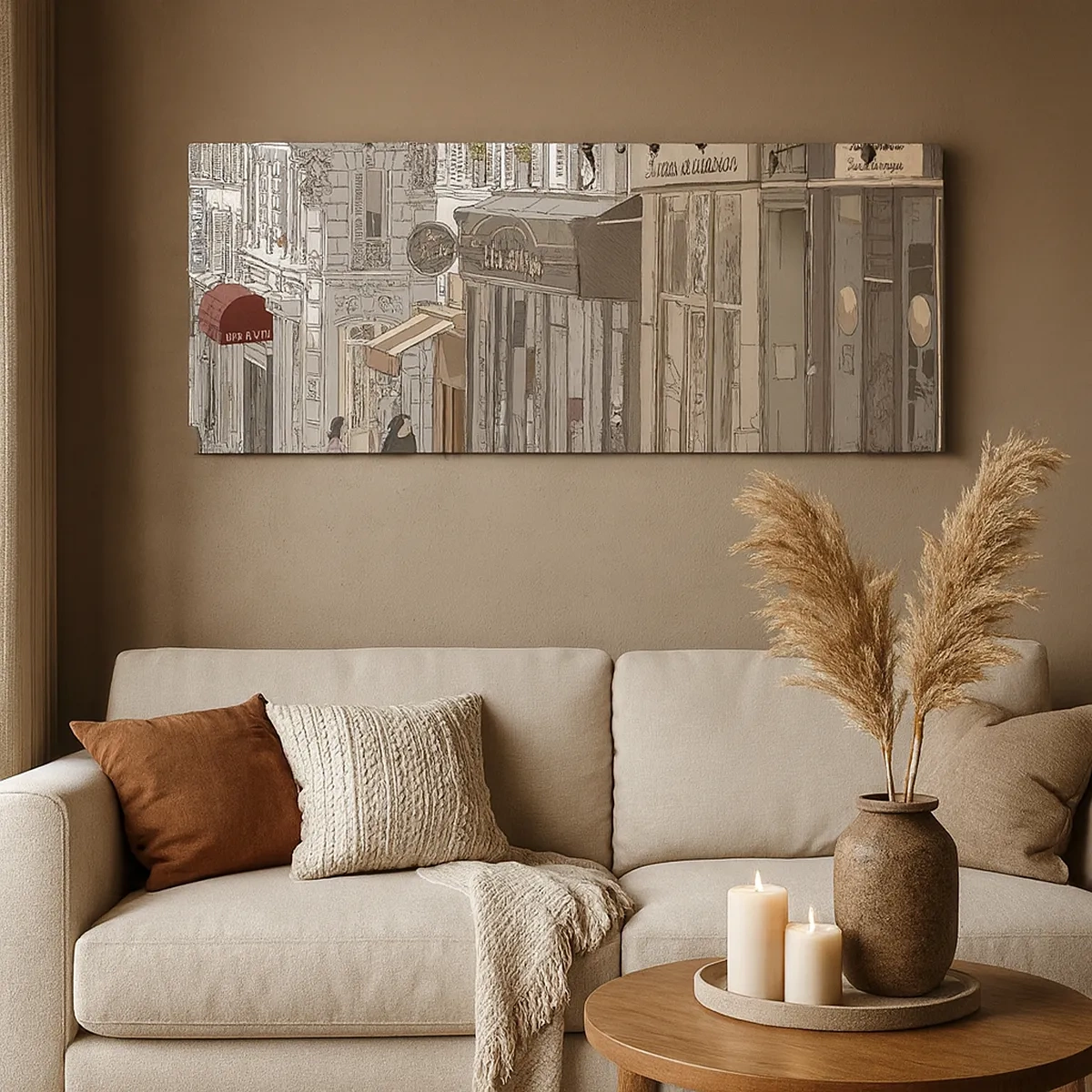 Canvastavla - Bild på duk - Stadens nöjen - 30x30 cm