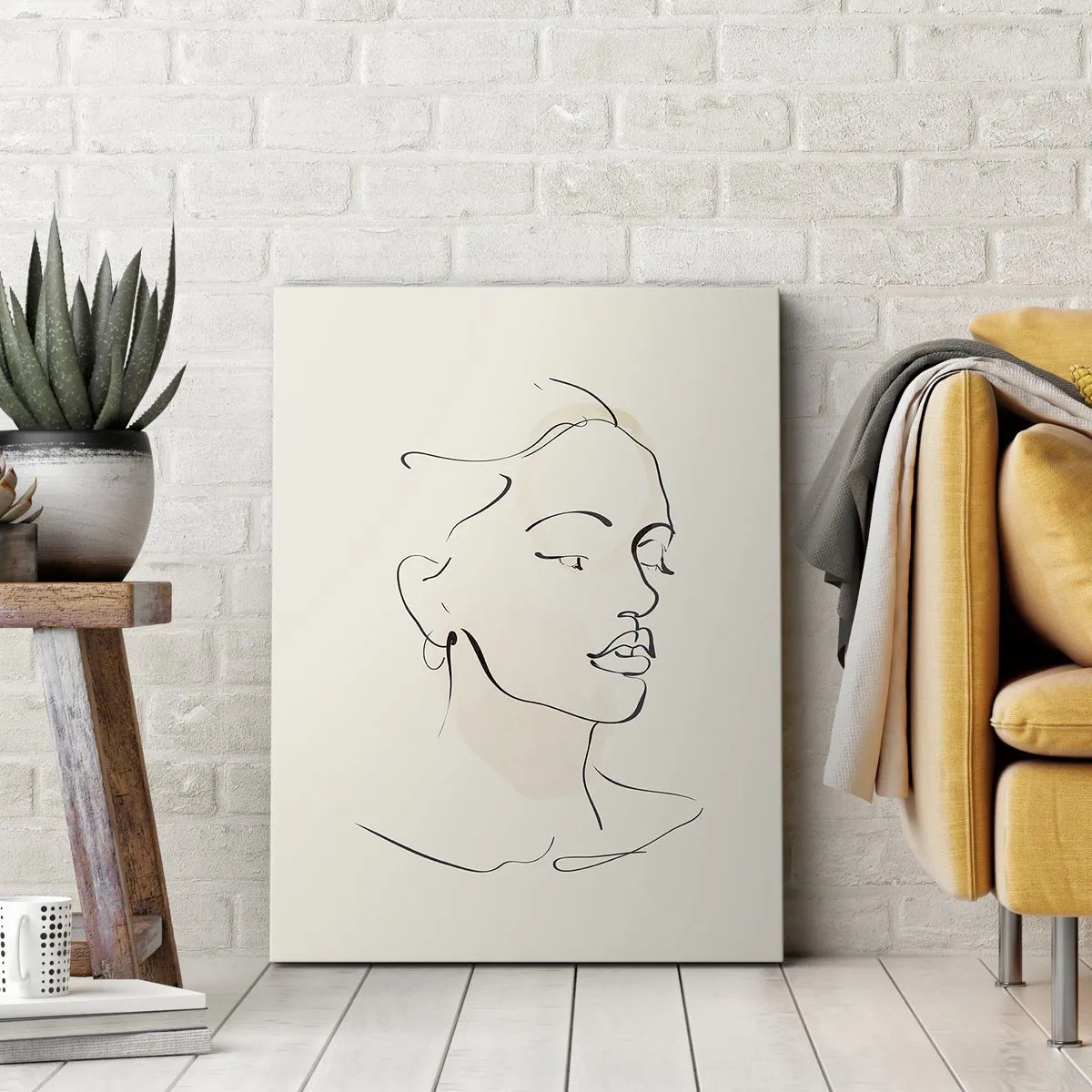 Canvastavla - Bild på duk - Säkra drag - 65x120 cm