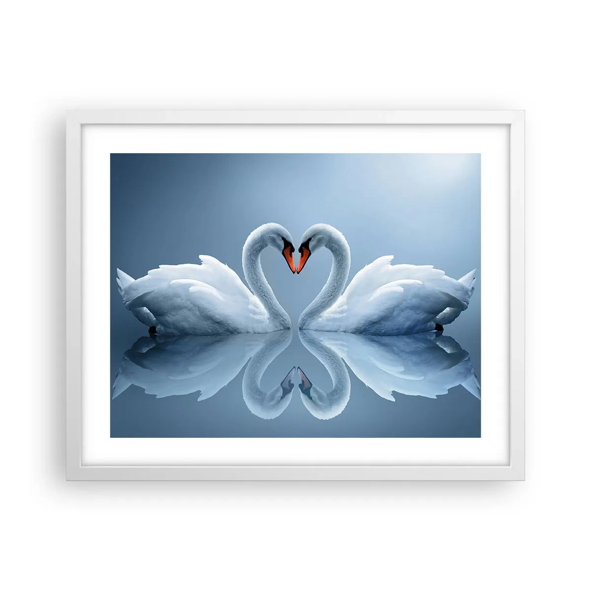 Affisch i vit ram - Tid för kärlek - 50x40 cm