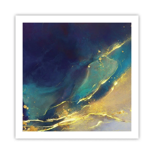 Affisch - Utspillt guld - 60x60 cm