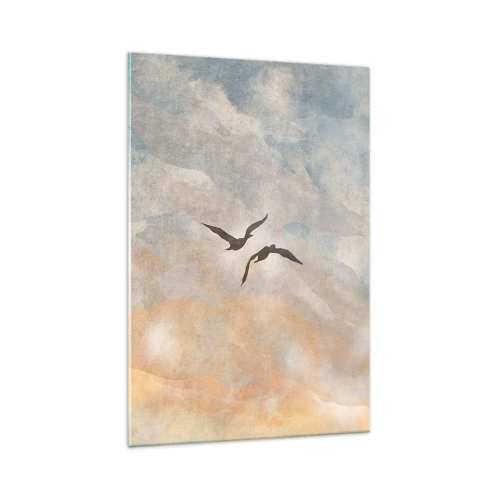 Glastavla - Bild på glas - Dans på himlen - 70x100 cm