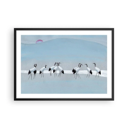 Affisch i svart ram - Efter en het dag - 70x50 cm