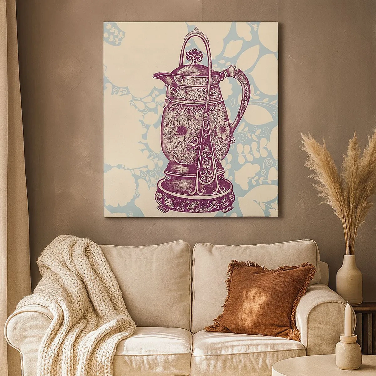 Canvastavla - Bild på duk - Skönhet av det vardagliga livet - 30x30 cm