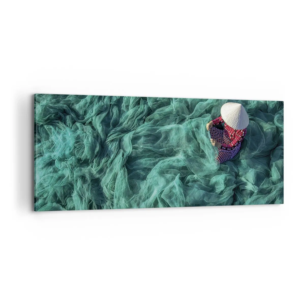 Canvastavla - Bild på duk - I nätens hav - 100x40 cm