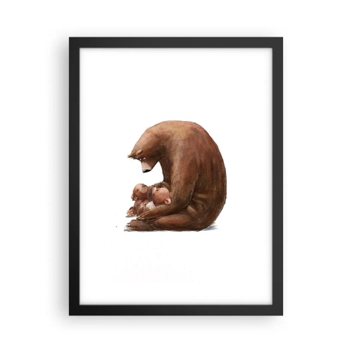 Affisch i svart ram - Söta drömmar, barn - 30x40 cm