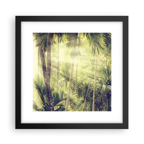 Affisch i svart ram - I gröna glöden - 30x30 cm