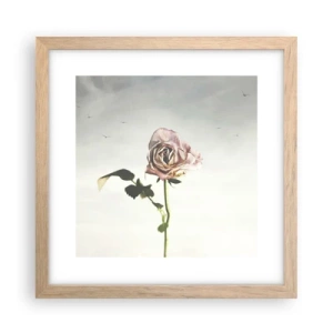 Affisch i ram av ljusek - Vårens välkomst - 30x30 cm