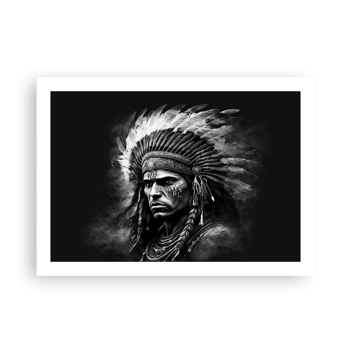 Affisch - Hövding och krigare - 70x50 cm